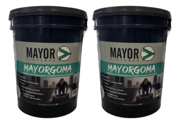 Membrana Mayor Goma 40l 40kg Impermeabilizante Techos