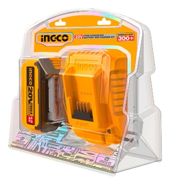 Batería De Litio 4.0ah + Cargador Rápido Ingco Fbcpk1214