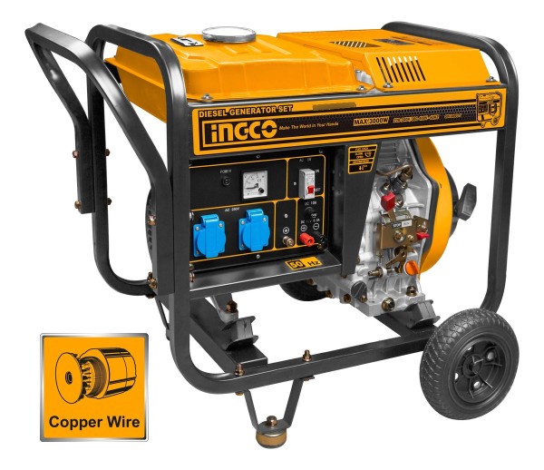 Generador Diesel 3.0 Kw Gde30001 Ingco - Imagen 2