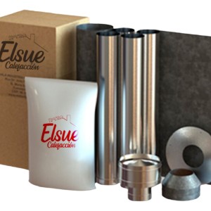 Kit De Caños Techo Calefactor Cocina 110 Mm
