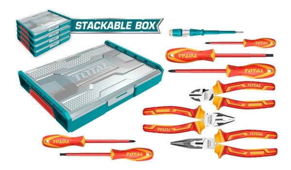 Set Organizador + 9 Herramientas Aisladas P Electricista Tot - Imagen 3