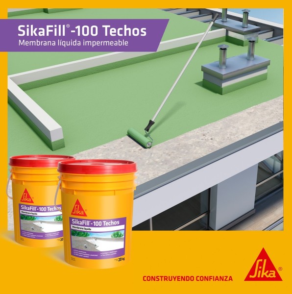 Membrana Líquida Sikafill - 100 Techos 20+20 Kg Colores - Imagen 6