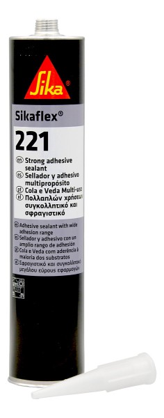 Sellador Adhesivo Multiuso Sika Sikaflex-221 300ml Color Negro - Imagen 4