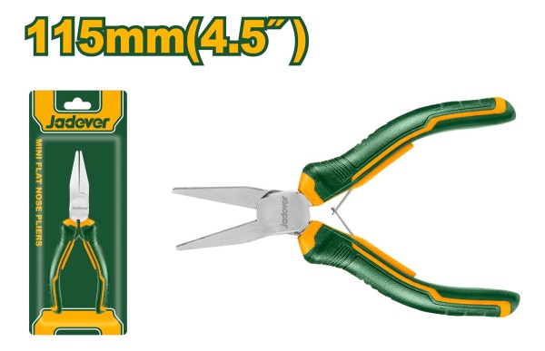 Mini Pinza Punta Larga 4.5 Pulgadas Plana Jadever Jdpl0958 - Imagen 2