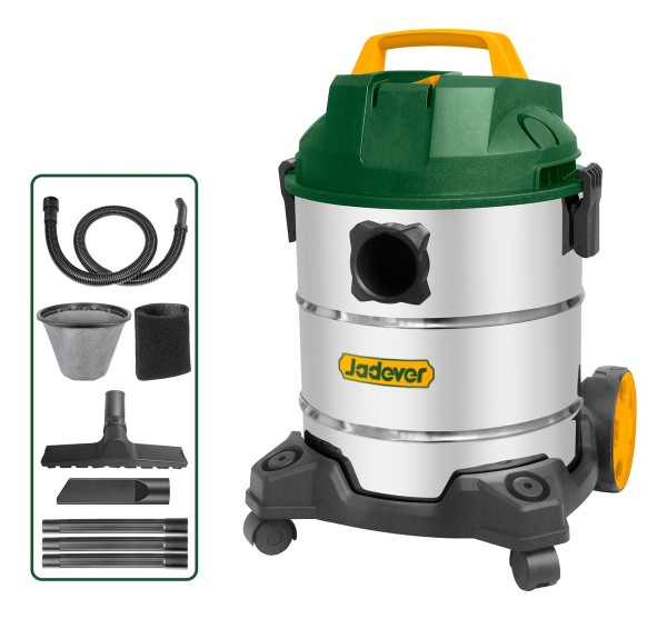 Aspiradora Seco Húmedo 1200w Tanque Metálico 20l Jadever