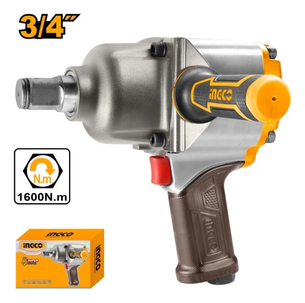 Llave De Impacto Neumatica 3/4 1600nm Ingco Aiw341302 - Imagen 2