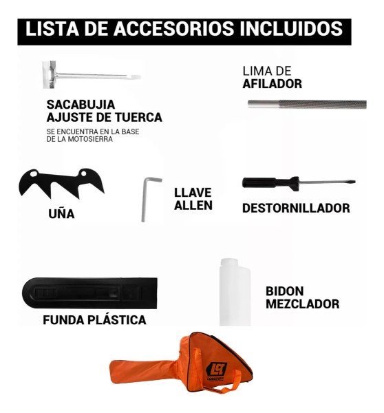 Motosierra A Nafta 62cc 4.1hp Espada22 Lusqtoff Profesional - Imagen 10