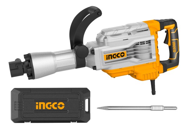Martillo Demoledor 1700w Ingco Con Valija Y Accesorio 14kg