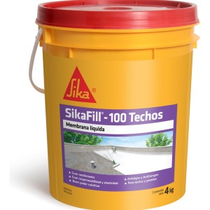 Membrana Líquida Sikafill 100 Techos Gris Balde De 4 Kilos
