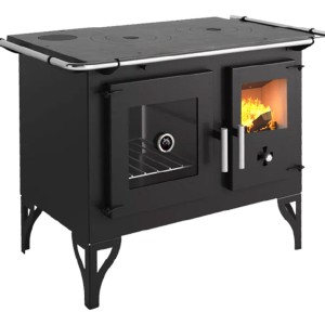 Cocina Calefactor A Leña 115 M2 Doble Combustion F700f