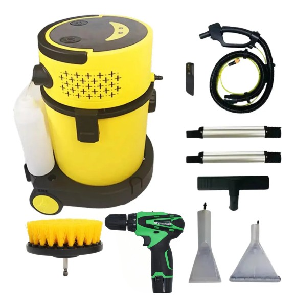 Combo Lava Tapizados Alfombras 1200w 4en1 Atornilladora 12v