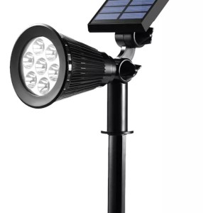 Spot De Luz Led Con Panel Solar Exterior Para Jardín Calida