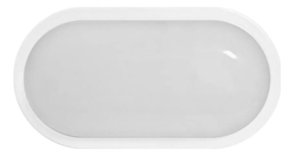 Aplique Luminaria Tortuga Oval Exterior Con Led 15w Luz Fría