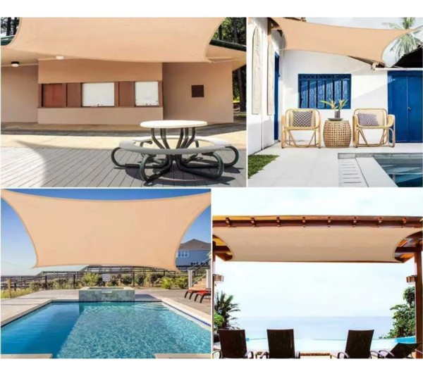 Lona Toldo Vela Rectangular Malla Sombra Filtro Uv 3x5 Mt - Imagen 2