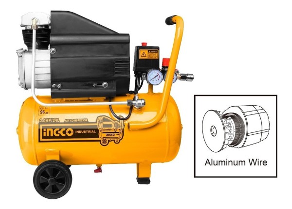 Compresor De Aire 24lt 2hp 8 Bar Ingco Ac20248 - Imagen 2