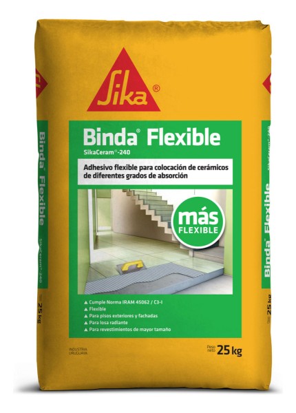 Sika Bindafix Flexible Adhesivo Para Cerámica 25 Kg Elsue - Imagen 3