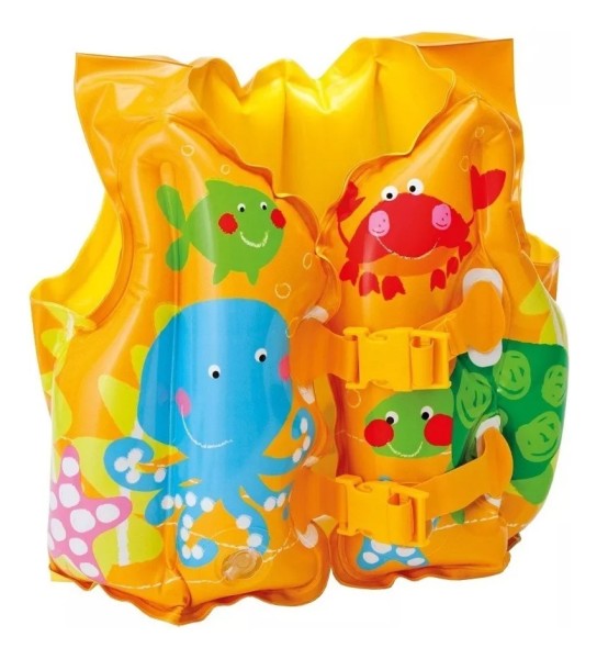 Chaleco Inflable Tropical Infantil 3a5 Años Intex 59661