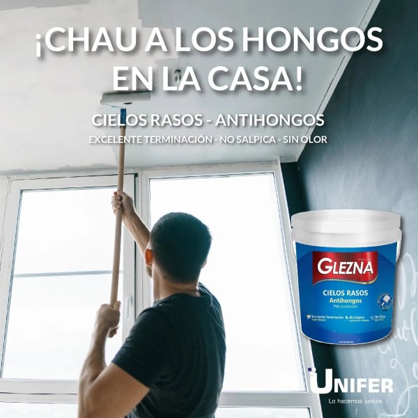 Pintura Glezna Cielos Rasos 18+18l Antihongos Latex Promo!! - Imagen 2