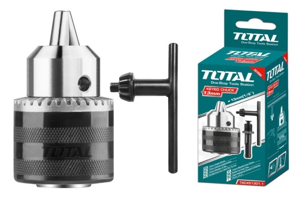 Mandril De Taladro 13 Mm + Llave Total Tac451301