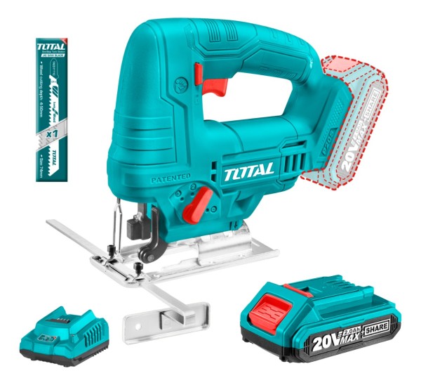 Sierra Caladora Inalámbrica Total 20v C/bateria Tjsli65081