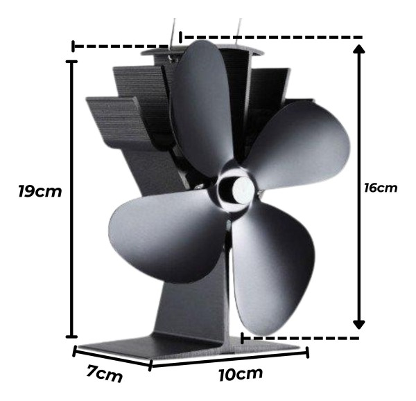 Ventilador Difusor Calor Calefactor Estufa Automático 4asp - Imagen 3