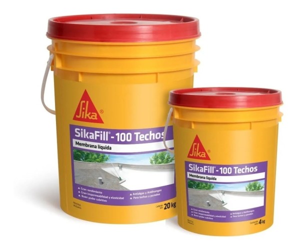 Membrana Líquida Sikafill 100 Techos 20+4kg Color E-gratis