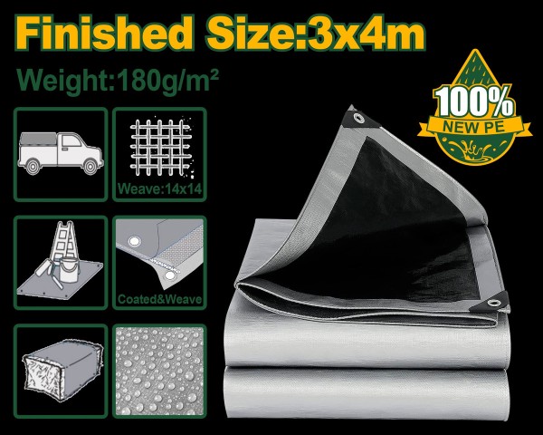 Lona Impermeable Reforzada Uv 4x3 Metros Uso Rudo Jadever - Imagen 3