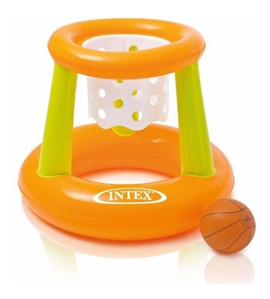 Inflable Juego Piscina Flotador Aro Basket Intex 58504