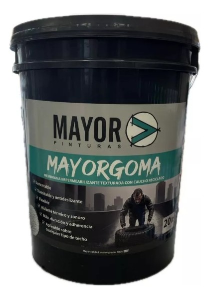 Membrana Mayor Goma 20 Kg Para Techos, Impermeabilizante