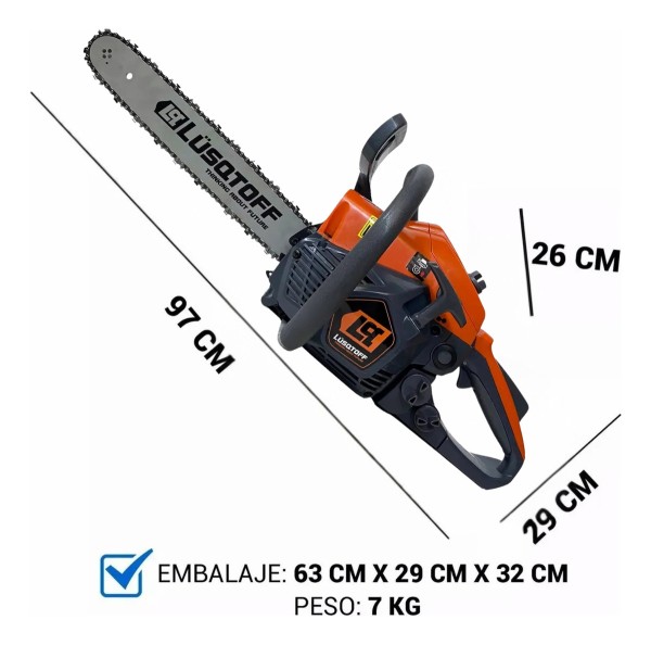 Motosierra A Nafta 62cc 4.1hp Espada22 Lusqtoff Profesional - Imagen 3