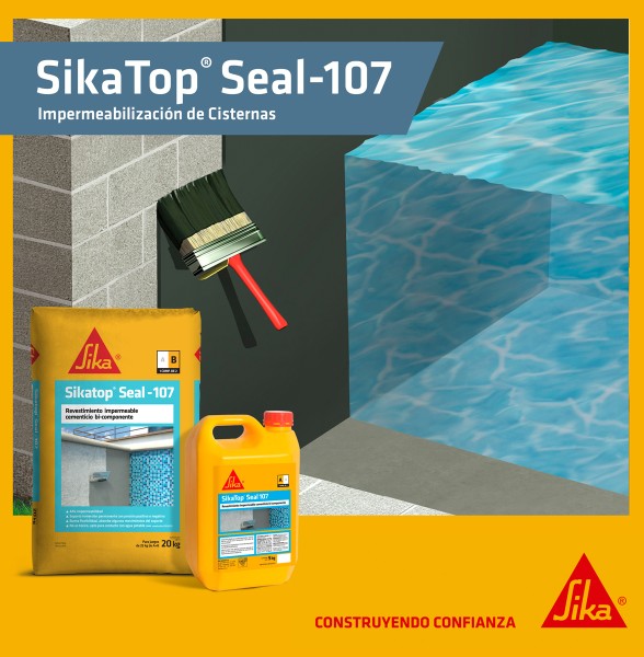 Sika Top Seal 107 Revestimiento Impermeable X 25kg A+b - Imagen 2