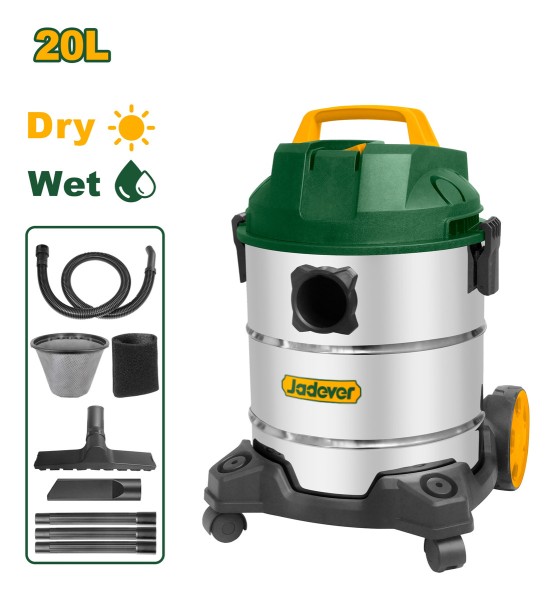 Aspiradora Seco Húmedo 1200w Tanque Metálico 20l Jadever - Imagen 2