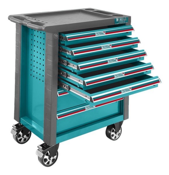 Gabinete Carro Taller Metal P Herramientas 7 Estantes Total - Imagen 2
