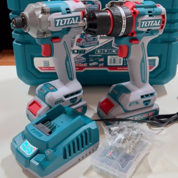 Kit Set Atornillador Percutor + Atornillado Brushless Total - Imagen 3