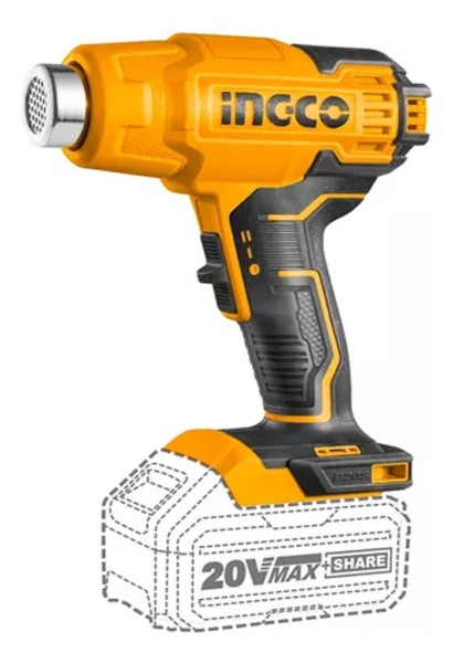 Pistola Calor 20v C/accesorios Ingco | Hgli2002