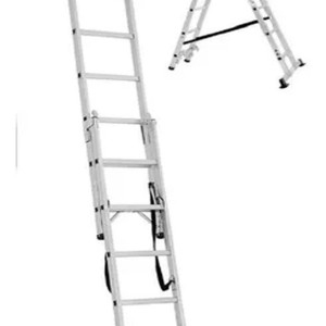 Escalera De Aluminio Extensible 2 Tramos 14 Esc. Industrial