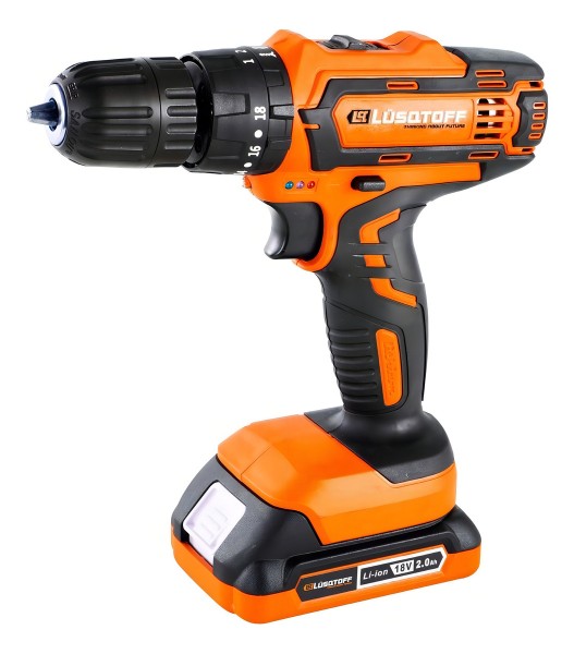 Taladro Atornillador Percutor 13mm Lusqtoff 18v 2 Bat Profes - Imagen 3