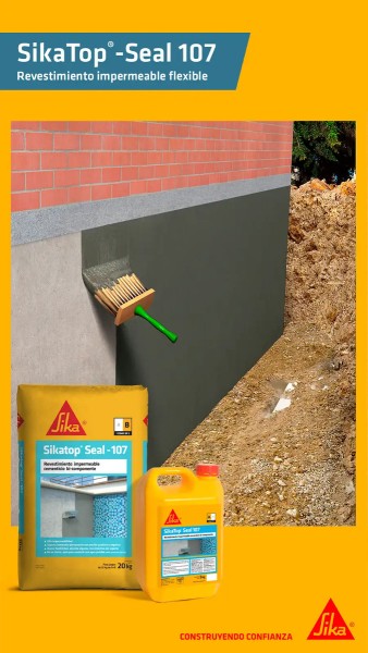 Sika Top Seal 107 Revestimiento Impermeable X 25kg A+b - Imagen 4