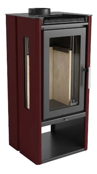 Calefactor Leña Ecologico 160 Mt2 Vidrios Laterales Visores