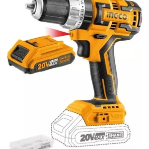 Taladro Atornillador 20v Sin Carbones Percutor 13mm Ingco Ci