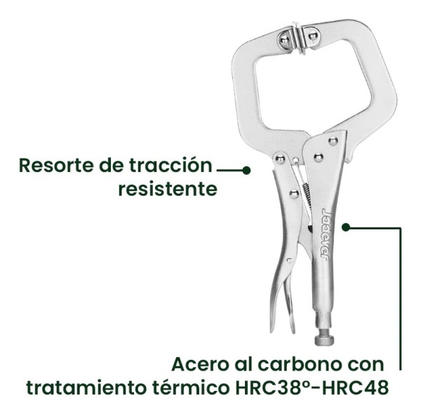 Pinza De Sujetacion 11 Tipo C Jadever Jdlp4111 - Imagen 3