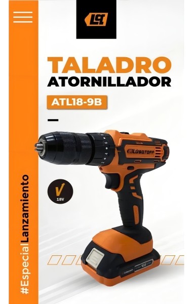 Taladro Atornillador Percutor 13mm Lusqtoff 18v 2 Bat Profes - Imagen 5