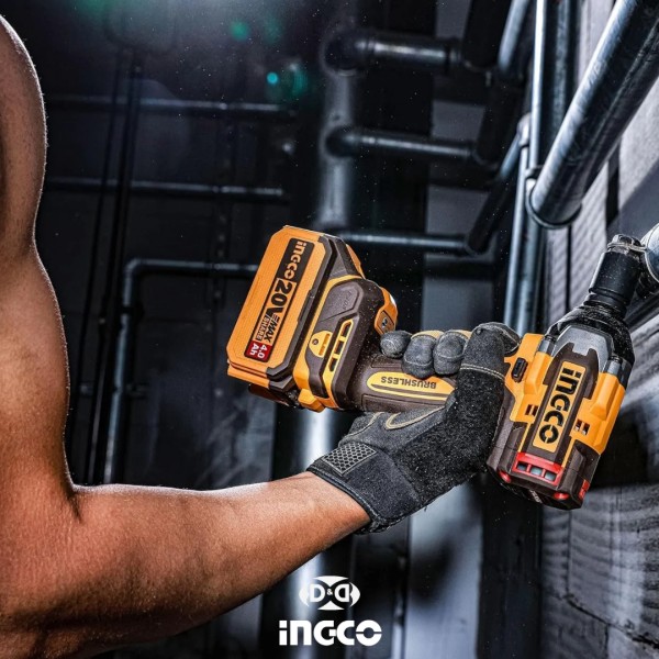 Kit Llave Impacto 850nm + Amoladora + Aspiradora Ingco - Imagen 3