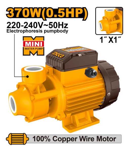 Bomba Periferica 0.75 Hp 550w Ingco Vpm5508 Caudal 45 L/min. - Imagen 2