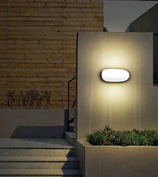 Aplique Luminaria Tortuga Oval Exterior Con Led 15w Luz Fría - Imagen 8