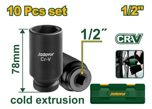 Set 10 Dados De Impacto Profundo Jadever Jdms2d02 - Imagen 2