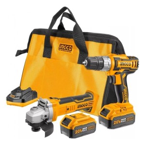 Kit Amoladora Angular 20v + Atornillador 20v Ingco Ckli2009