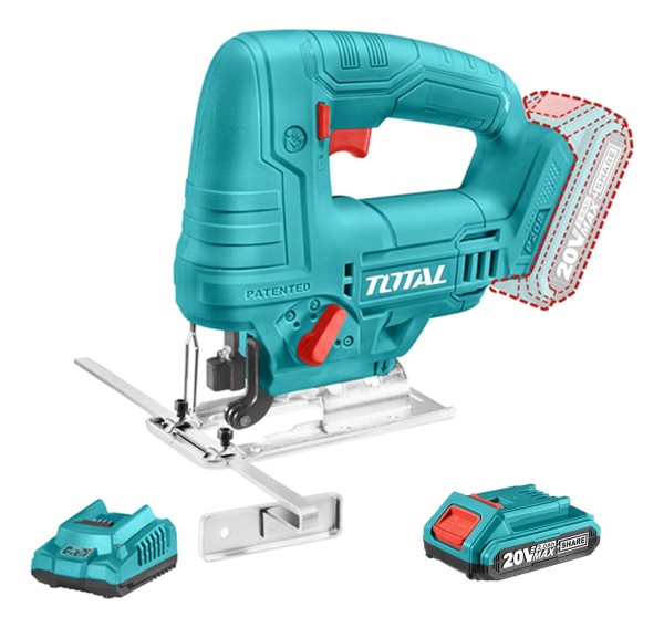 Sierra Caladora Inalámbrica Total 20v C/bateria Tjsli65081 - Imagen 3