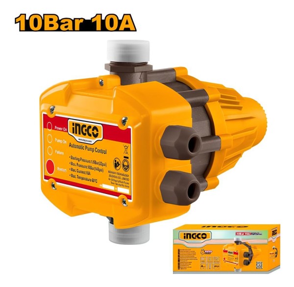 Kit Bomba Agua Periferica 1 Hp 750w + Automatico Ingco - Imagen 3