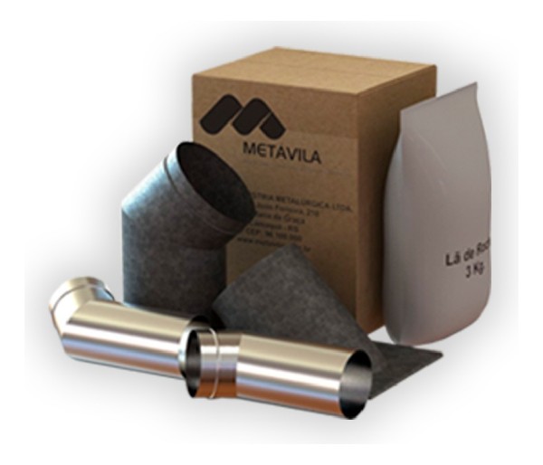 Kit Complemento Codos Calefactor P/pared - Imagen 3